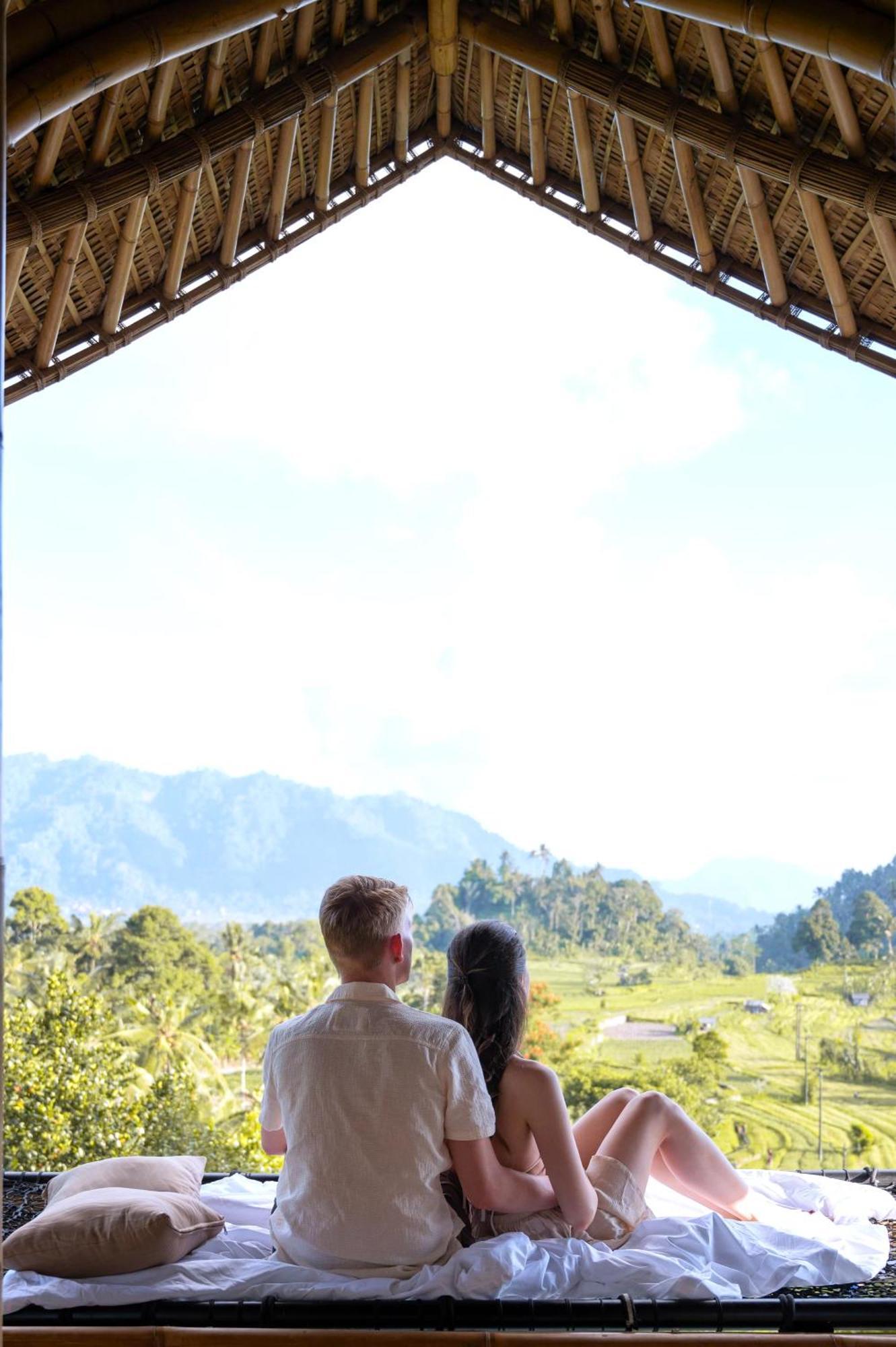 Danaswari Bali Bamboo House Selat Exterior foto