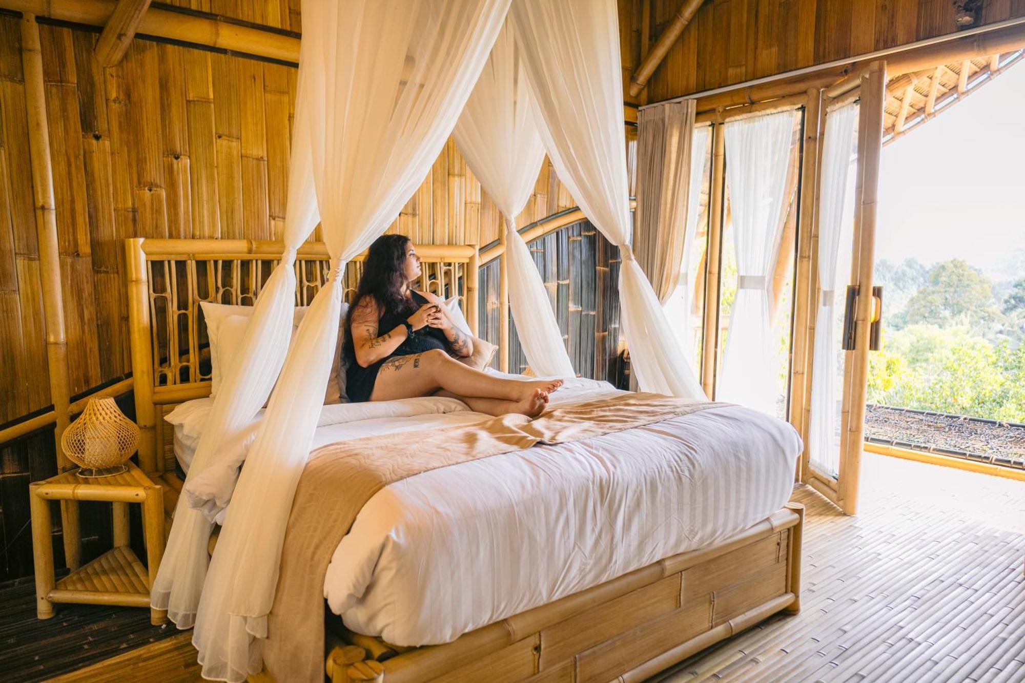 Danaswari Bali Bamboo House Selat Exterior foto