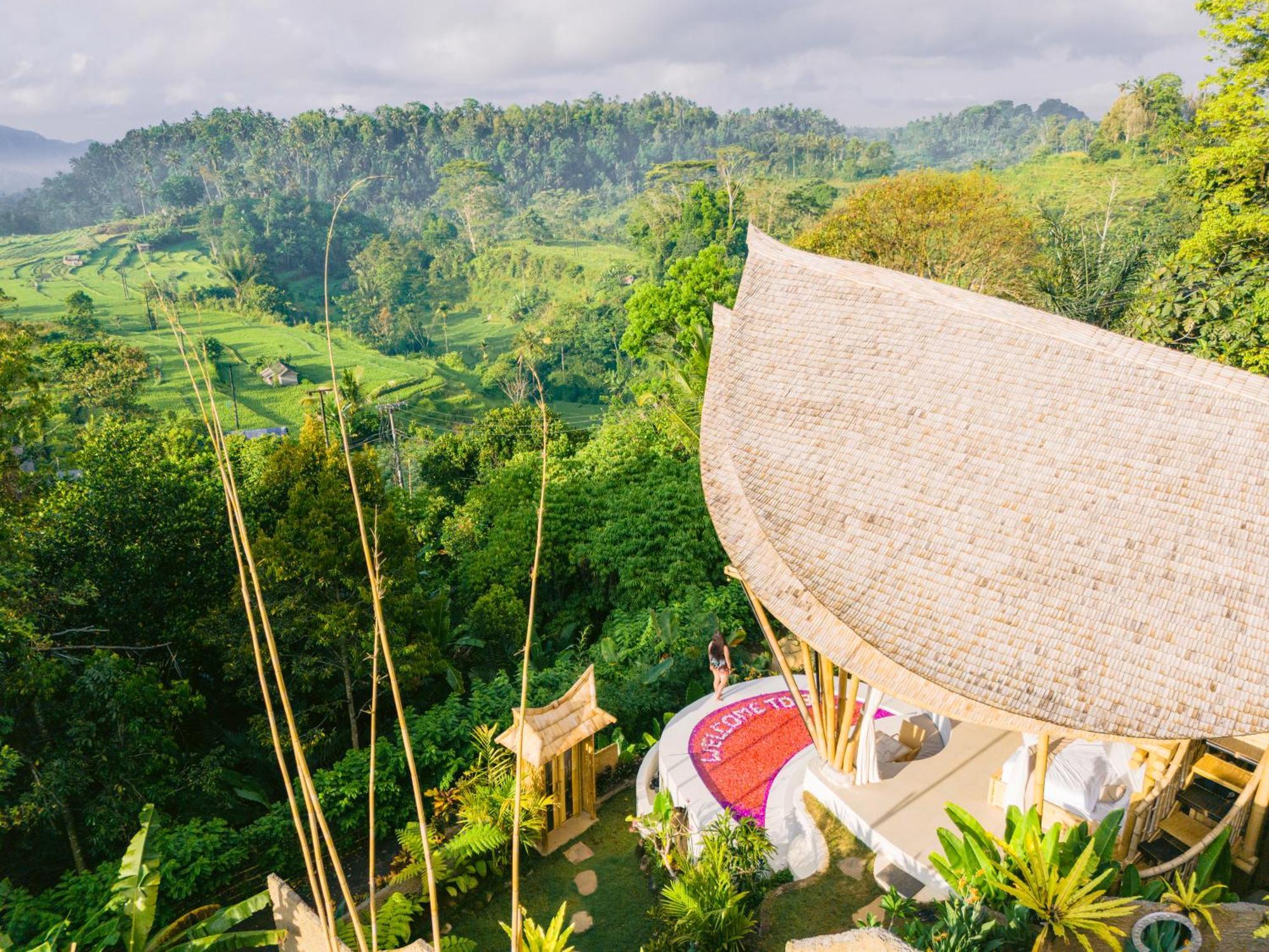 Danaswari Bali Bamboo House Selat Exterior foto